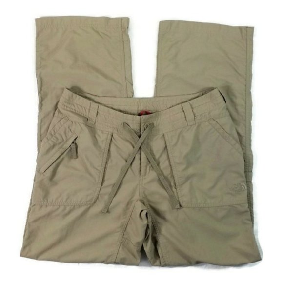 The North Face Convertible Capri Khaki Tan Outdoor Pants Womens Size 8 - Picture 3 of 11